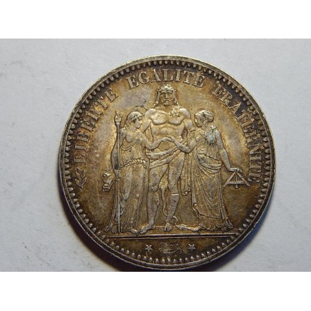 Francie 5 Francs 1873 A Ag XF č00408 