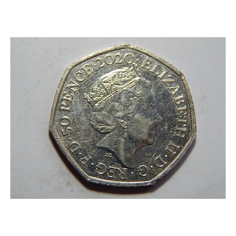 Anglie 50 Pence 2020 Peace UNC č39714 Anglie 50 Pence 2020 Peace UNC č39714