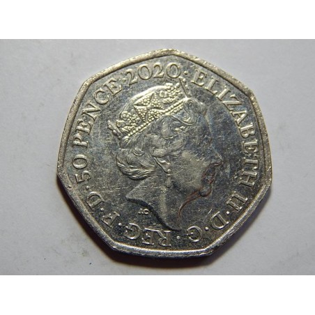 Anglie 50 Pence 2020 Peace UNC č39714