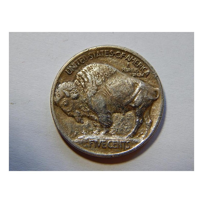 USA 5 Cents 1913 RAISED ground ! buffalo VF-XF č00403 USA 5 Cents 1913 RAISED ground ! buffalo VF-XF č00403