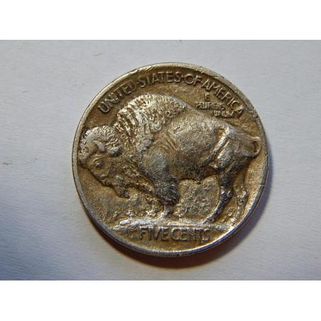USA 5 Cents 1913 RAISED ground ! buffalo VF-XF č00403