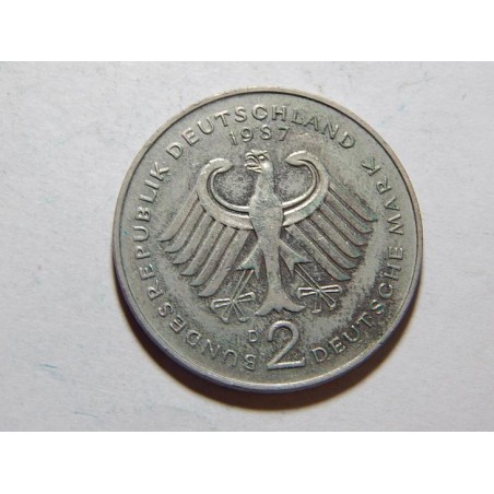 Německo BRD 2 Mark 1987 D XF-UNC č36615