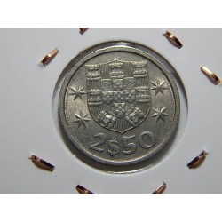 Portugalsko 2 ½ Escudos 1982 XF č00304 