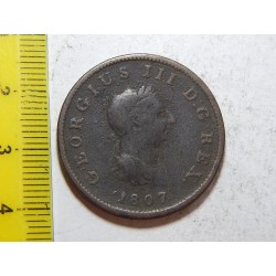 Anglie ½ Penny 1807 VF č44069
