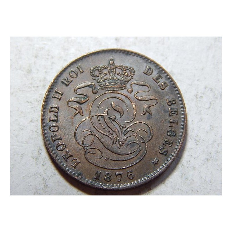 Belgie F. Legenda 2 Cents 1876 UNC č44111 Belgie F. Legenda 2 Cents 1876 UNC č44111