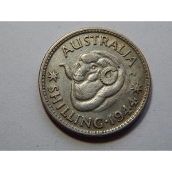 Austrálie 1 Shilling 1944 Ag VF č39407