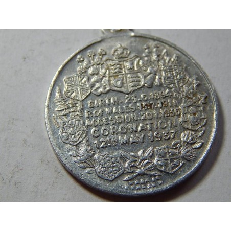 Anglie Edward VIII. medaile 1937 Al VF č39774