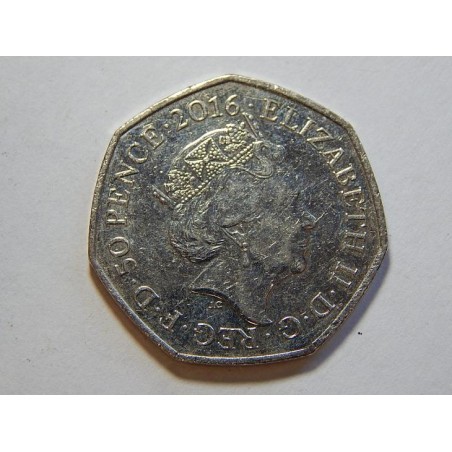 Anglie 50 Pence 2016 Mrs. Tiggy Winkley XF č44157