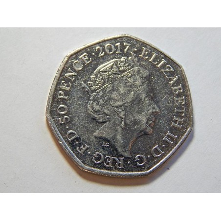 Anglie 50 Pence 2017 Benjamin Bunny UNC č44156
