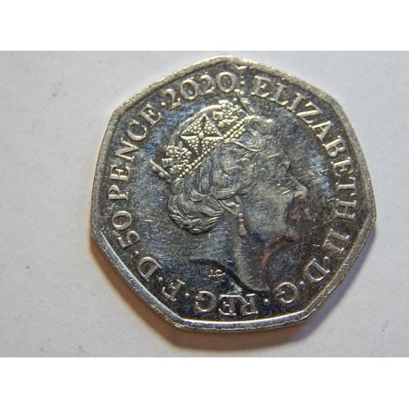 Anglie 50 Pence 2020 Peace UNC č44162