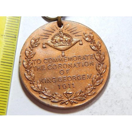Anglie medaile Georg V. brozn XF čŠU005