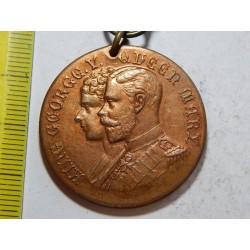Anglie medaile Georg V. brozn XF čŠU005