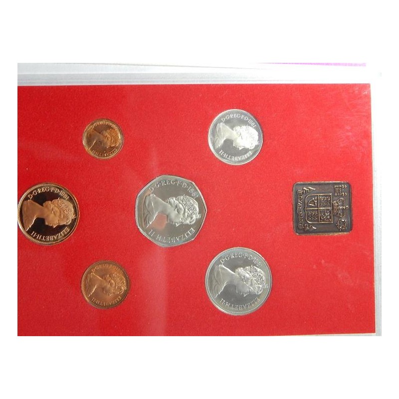 Anglie sada mincí 1981 PROOF ve fodleru čŠU004 Anglie sada mincí 1981 PROOF ve fodleru čŠU004
