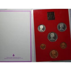 Anglie sada mincí 1981 PROOF ve fodleru čŠU004