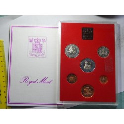 Anglie sada mincí 1981 PROOF ve fodleru čŠU004