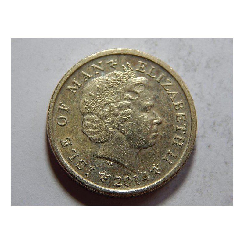 Isle of Man 1 Pound 2014 XF č39790 Isle of Man 1 Pound 2014 XF č39790