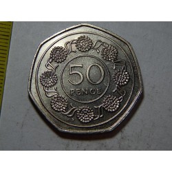 Gibraltar 50 Pence 1988 UNC č44036