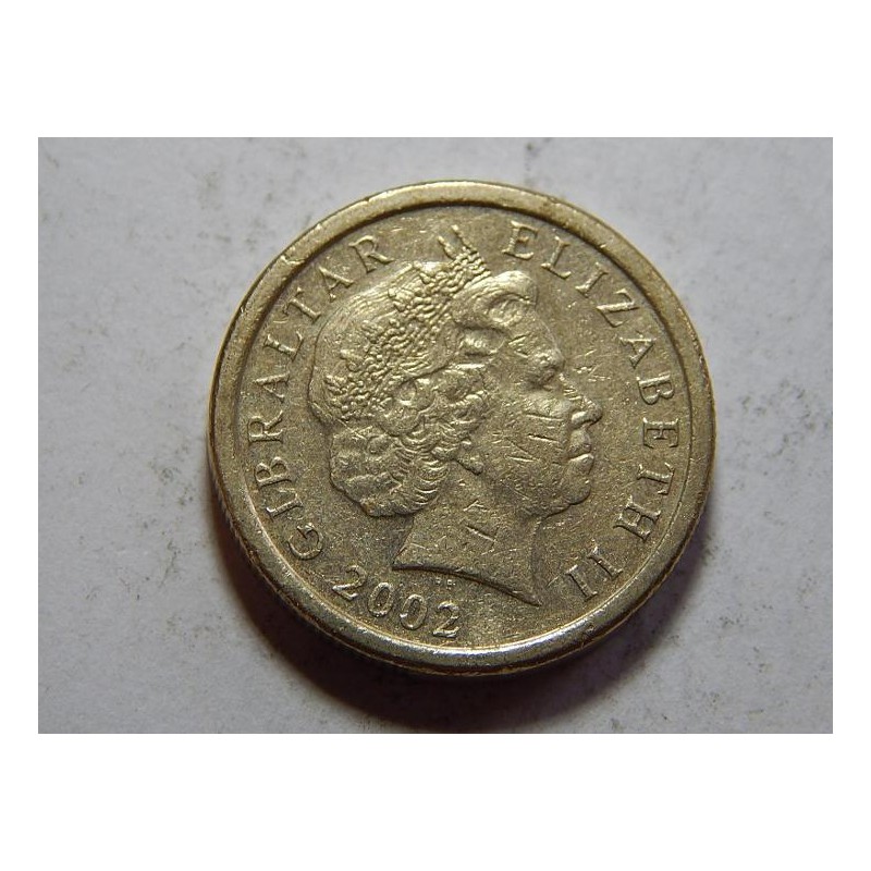 Gibraltar 1 Pound 2002 VF-XF č39796 Gibraltar 1 Pound 2002 VF-XF č39796