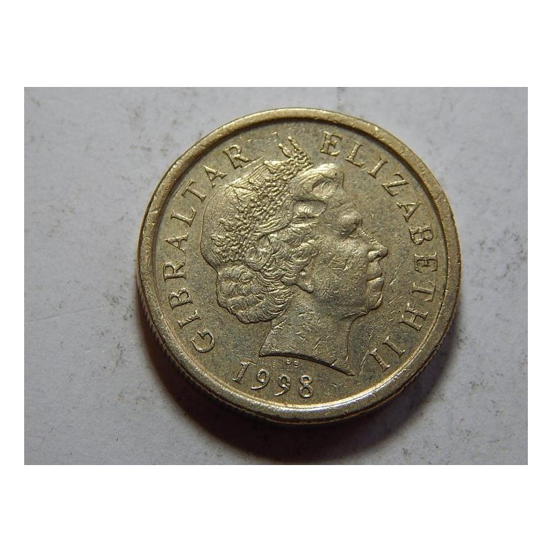 Gibraltar 1 Pound 1998 VF-XF č39798 Gibraltar 1 Pound 1998 VF-XF č39798