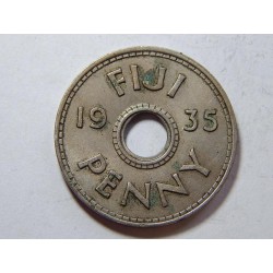 Fiji 1 Penny 1935 RR XF č39674