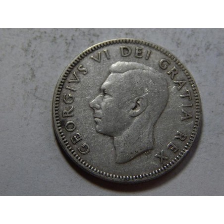 Kanada 25 Cents 1949 Ag VF-XF č44115