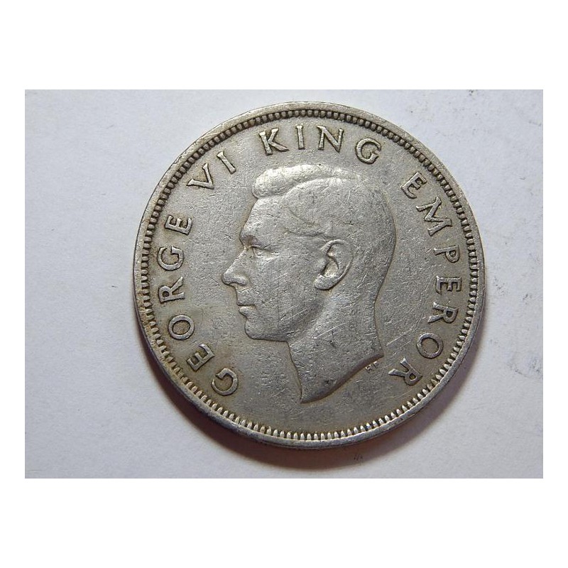 New Zealand ½ Crown 1947 XF čč39675 New Zealand ½ Crown 1947 XF čč39675