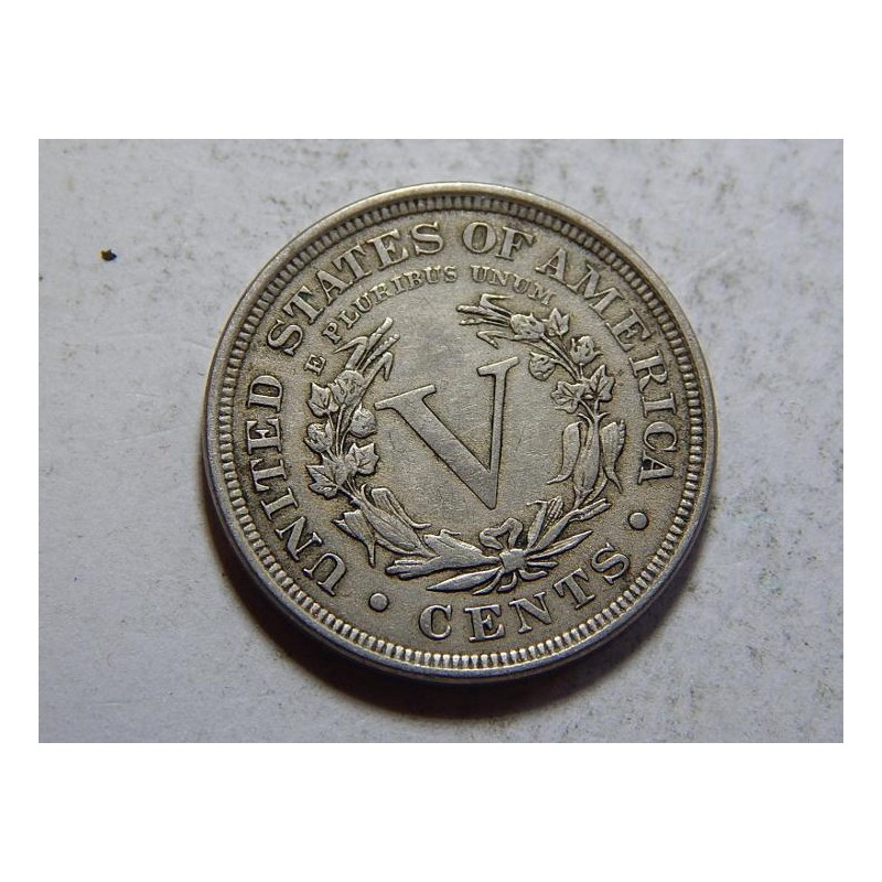 USA 5 Cents 1901 XF č44084 USA 5 Cents 1901 XF č44084