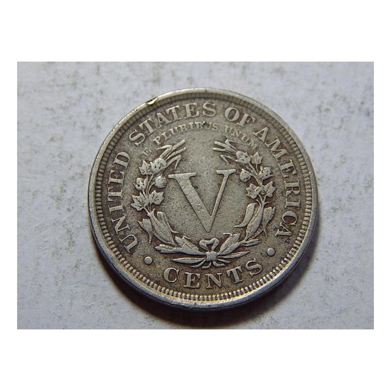 USA 5 Cents 1901 XF č44108 USA 5 Cents 1901 XF č44108