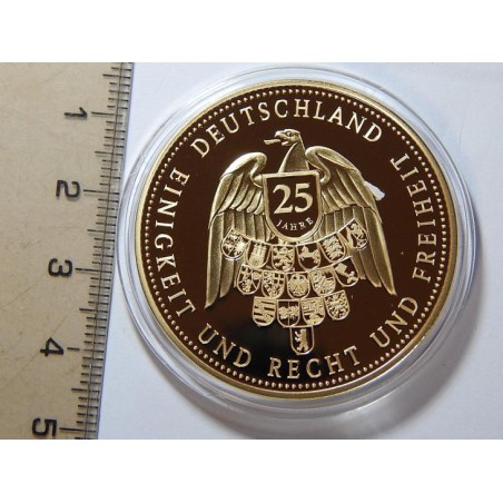 Německo pozlacená medaile Fall der Mauer 2015 PROOF čŠU022