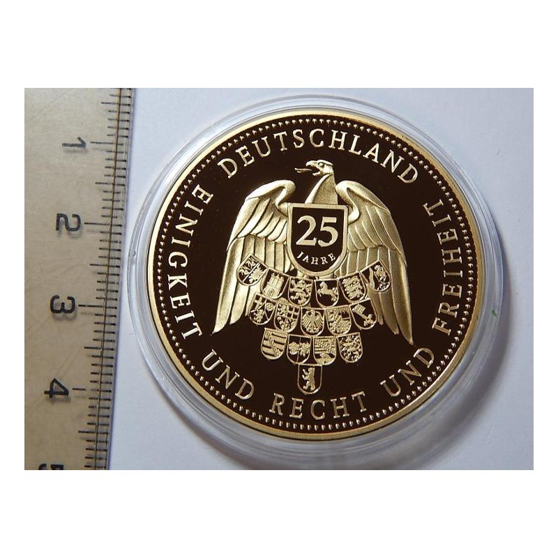 Německo pozlacená medaile Nikolaiskirche 1990-2015 PROOF čŠU023 Německo pozlacená medaile Nikolaiskirche 1990-2015 PROOF čŠU023