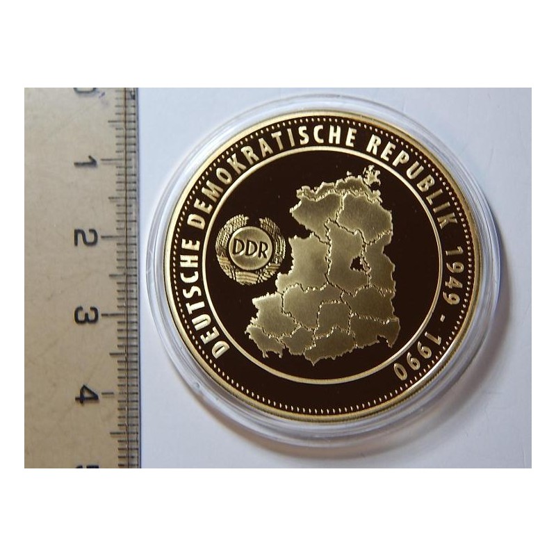 Německo pozlacená medaile Leipzig 1989 PROOF čŠU021 Německo pozlacená medaile Leipzig 1989 PROOF čŠU021