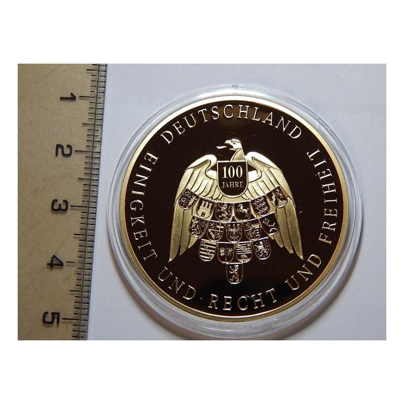 Německo pozlacená medaile Helmut Schmidt 1983-2015 PROOF čŠU022 Německo pozlacená medaile Helmut Schmidt 1983-2015 PROOF čŠU022