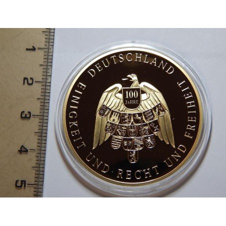 Německo pozlacená medaile Helmut Schmidt 1983-2015 PROOF čŠU022