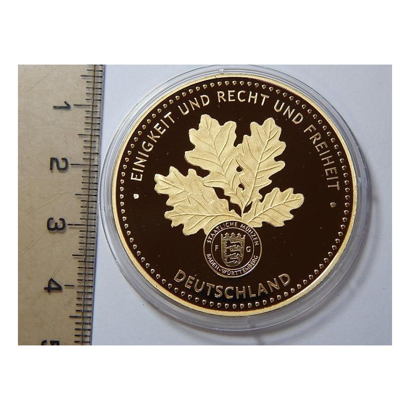 Německo pozlacená medaile J. W. v. Goethe 1749-1832 PROOF čŠU023 Německo pozlacená medaile J. W. v. Goethe 1749-1832 PROOF čŠU023