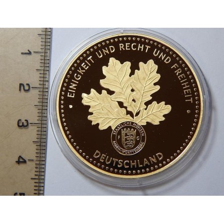 Německo pozlacená medaile J. W. v. Goethe 1749-1832 PROOF čŠU023