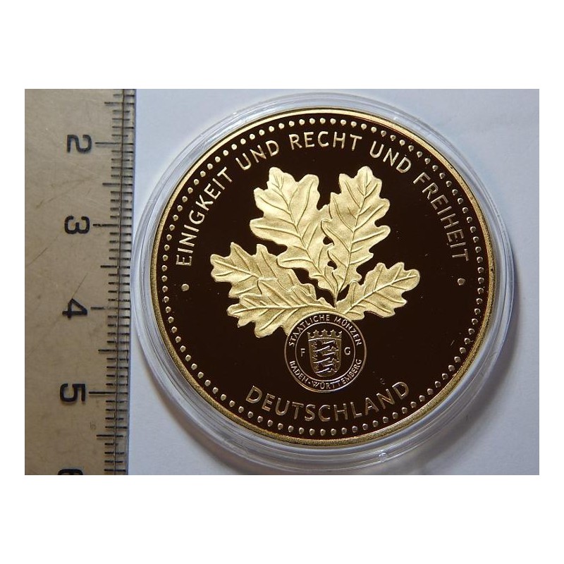Německo pozlacená medaile Wilhelm von Humboldt 1767-1835 PROOF čŠU023 Německo pozlacená medaile Wilhelm von Humboldt 1767-1835 PROOF čŠU023