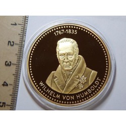 Německo pozlacená medaile Wilhelm von Humboldt 1767-1835 PROOF čŠU023