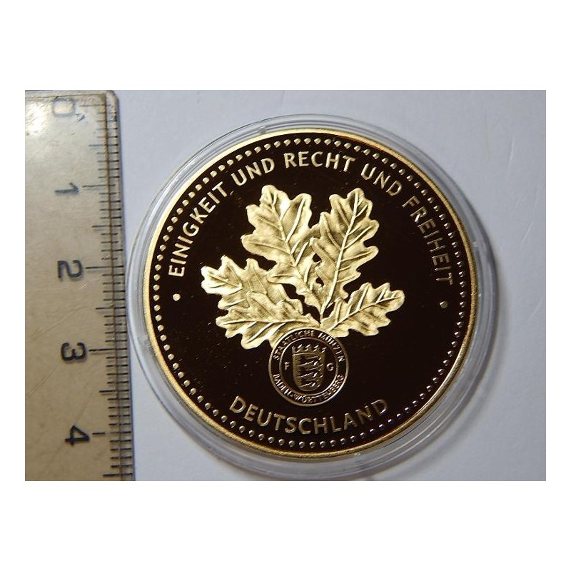 Německo pozlacená medaile Otto von Bismarck 1815-1898 PROOF čŠU022 Německo pozlacená medaile Otto von Bismarck 1815-1898 PROOF čŠU022