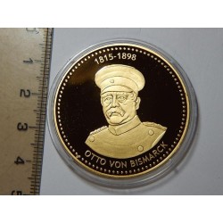 Německo pozlacená medaile Otto von Bismarck 1815-1898 PROOF čŠU022