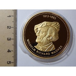 Německo pozlacená medaile Wilhelm Richard Wagner PROOF čŠU021