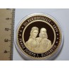 Rakousko pozlacená medaile FJI. Silber Hochzeit 1879 PROOF čŠU023