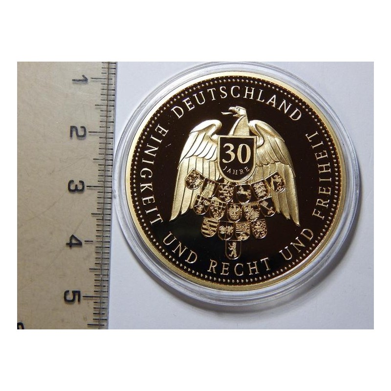Německo pozlac medaile Deutsche Einheit Dresden 1990-20 PROOF čŠčŠU021 Německo pozlac medaile Deutsche Einheit Dresden 1990-20 PROOF čŠčŠU021
