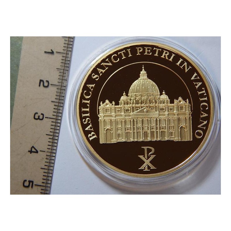 Vatikán pozlacená medaile Pius IX 1846-1878 PROOF čŠU022 Vatikán pozlacená medaile Pius IX 1846-1878 PROOF čŠU022