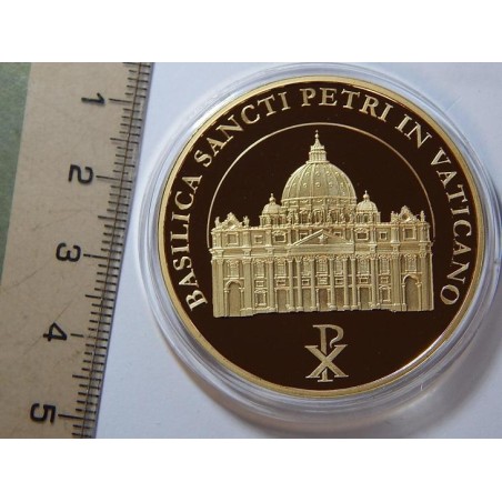 Vatikán pozlacená medaile  Pius IX 1846-1878 PROOF čŠU022
