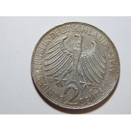 Německo BRD 2 Mark 1957 J Planck XF č36970
