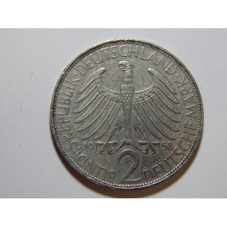 Německo BRD 2 Mark 1958 F Planck XF č36748
