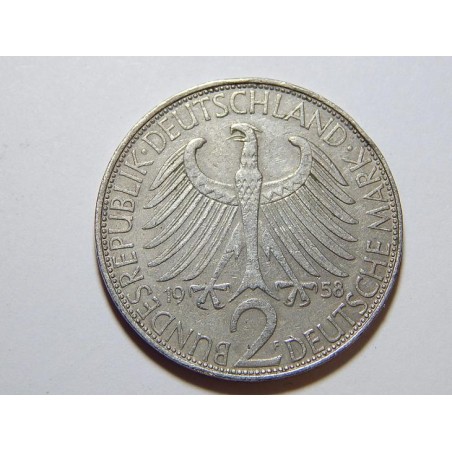 Německo BRD 2 Mark 1958 F Planck XF č36942
