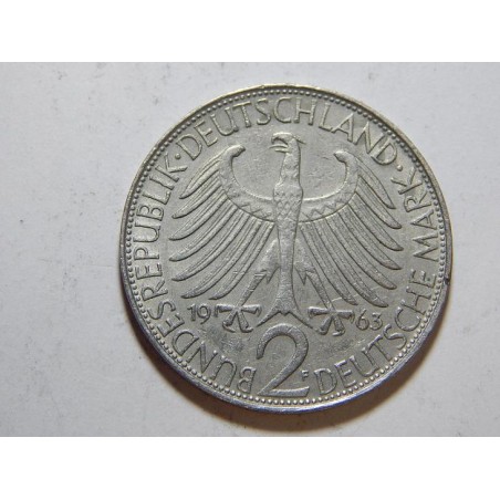Německo BRD 2 Mark 1963 F Planck XF č36691