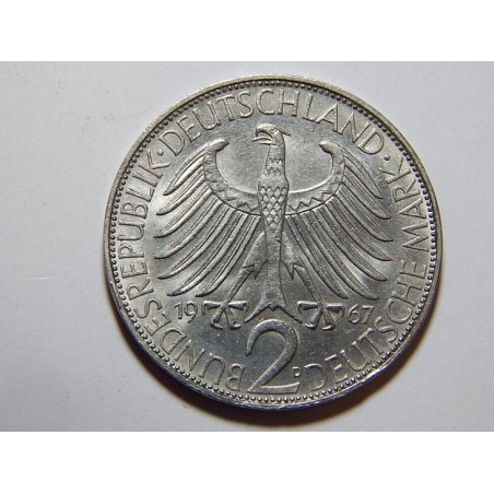 Německo BRD 2 Mark 1967 D Planck UNC č36880