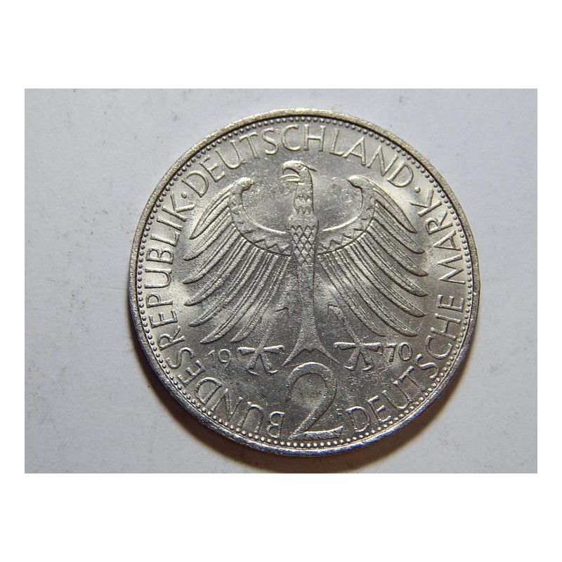 Německo BRD 2 Mark 1970 F Planck UNC č36694 Německo BRD 2 Mark 1970 F Planck UNC č36694